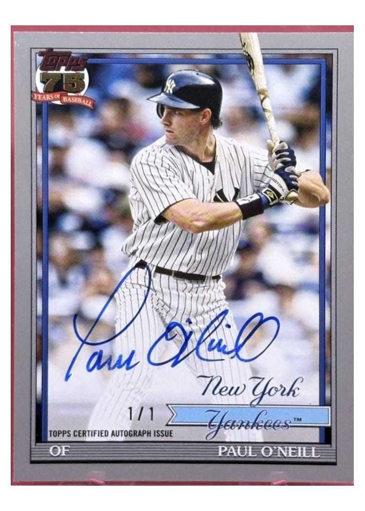2026 Topps 1991 Topps Autographs Paul O'neill #91A-PO card