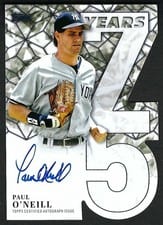 2026 Topps 75 Years of Topps Die-Cut Autographs Paul O'neill #75YA-PO
