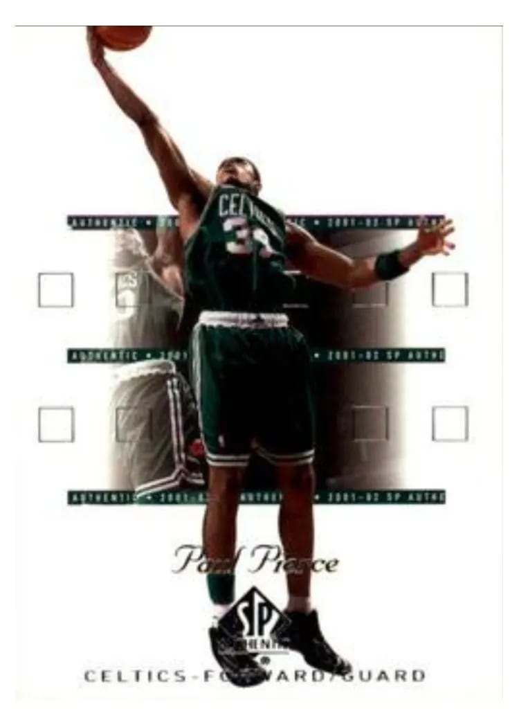 2001 SP Authentic Paul Pierce #4 card