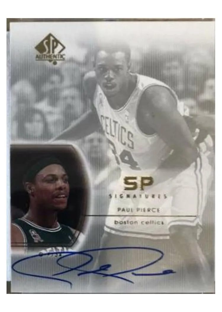 2003 SP Authentic Signatures Paul Pierce #PP-A card