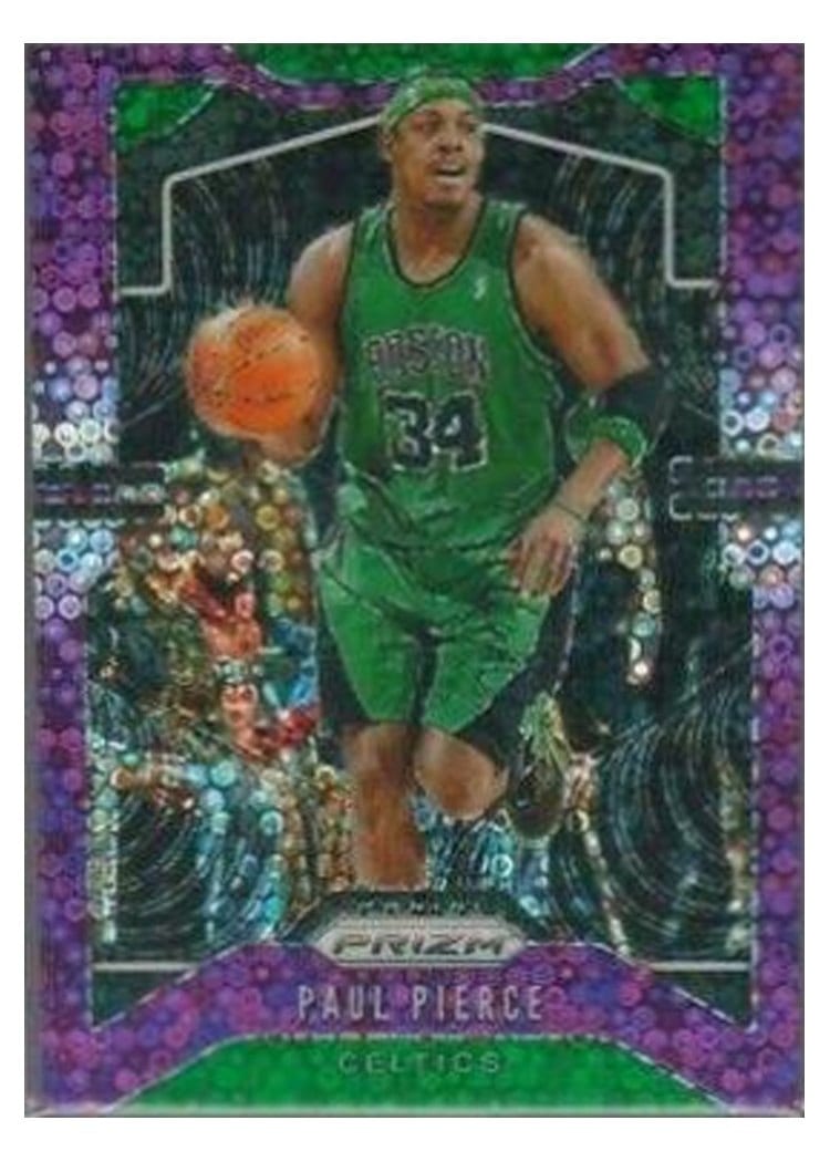 2019-20 Panini Prizm Base Set Paul Pierce Fast Break Prizm Purple #29 card