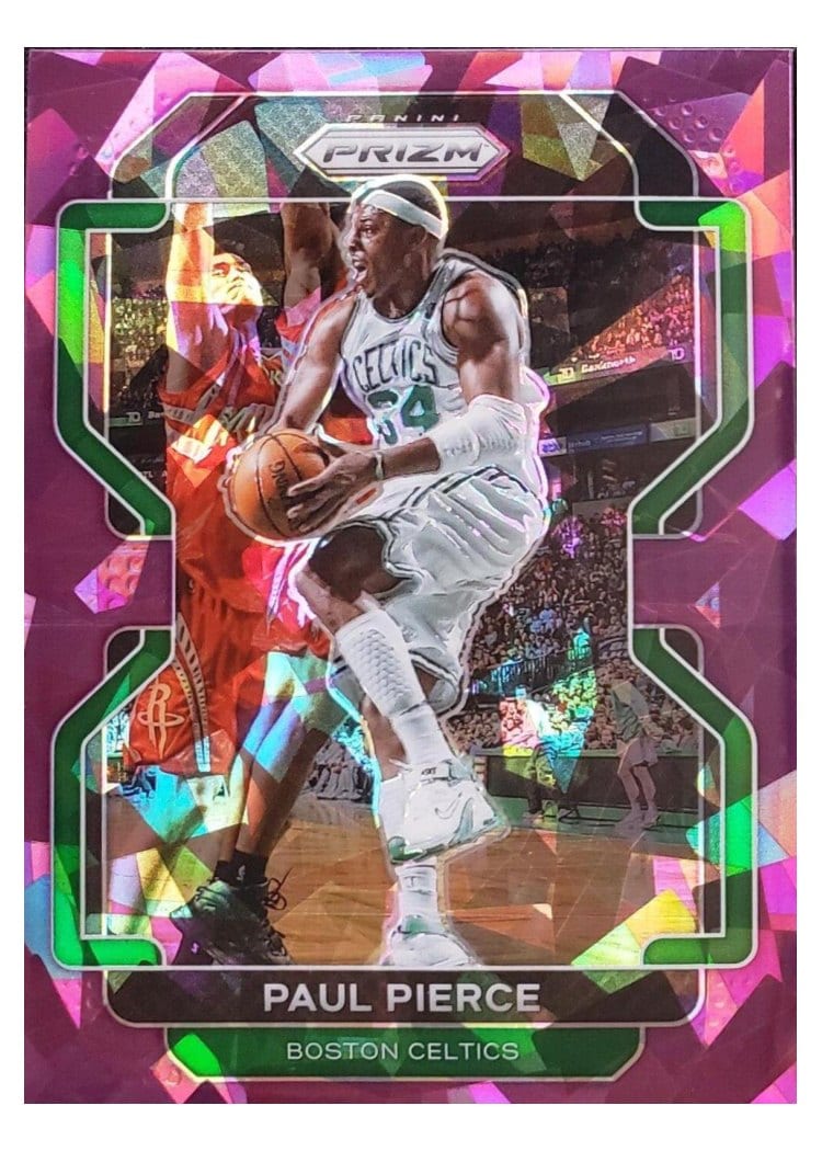 2021-22 Panini Prizm Base Set Paul Pierce Purple Hyper Prizm #243 card
