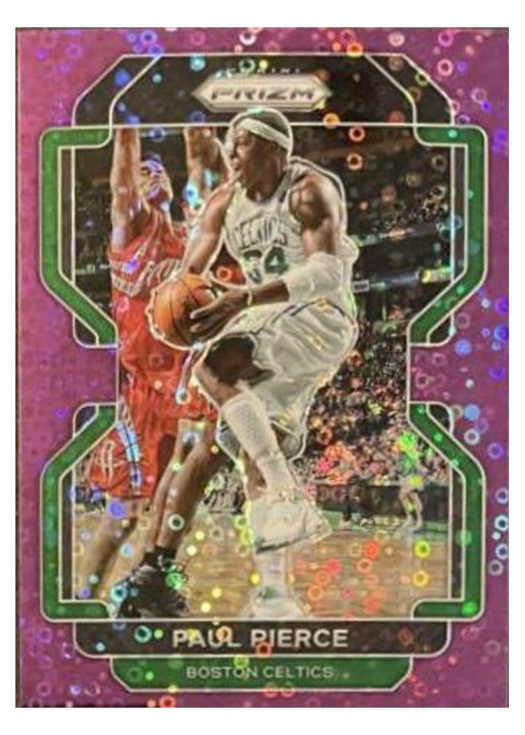 2021-22 Panini Prizm Base Set Paul Pierce Fast Break Purple Prizm #243 card
