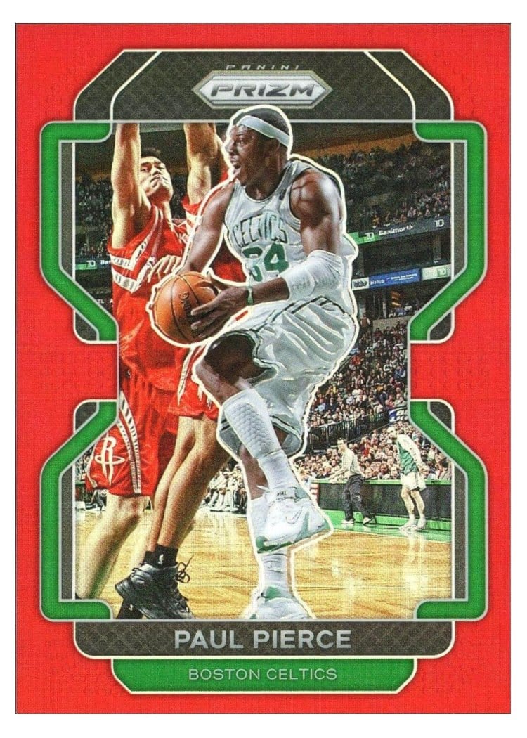 2021-22 Panini Prizm Base Set Paul Pierce Red Prizm #243 card