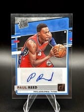 2020-21 Clearly Donruss Clearly Rated Rookie Autographs Paul Reed #RRA-PRD card