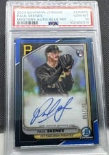 2024 Bowman Chrome Prospects Autograph Paul Skenes #CPA-PS card