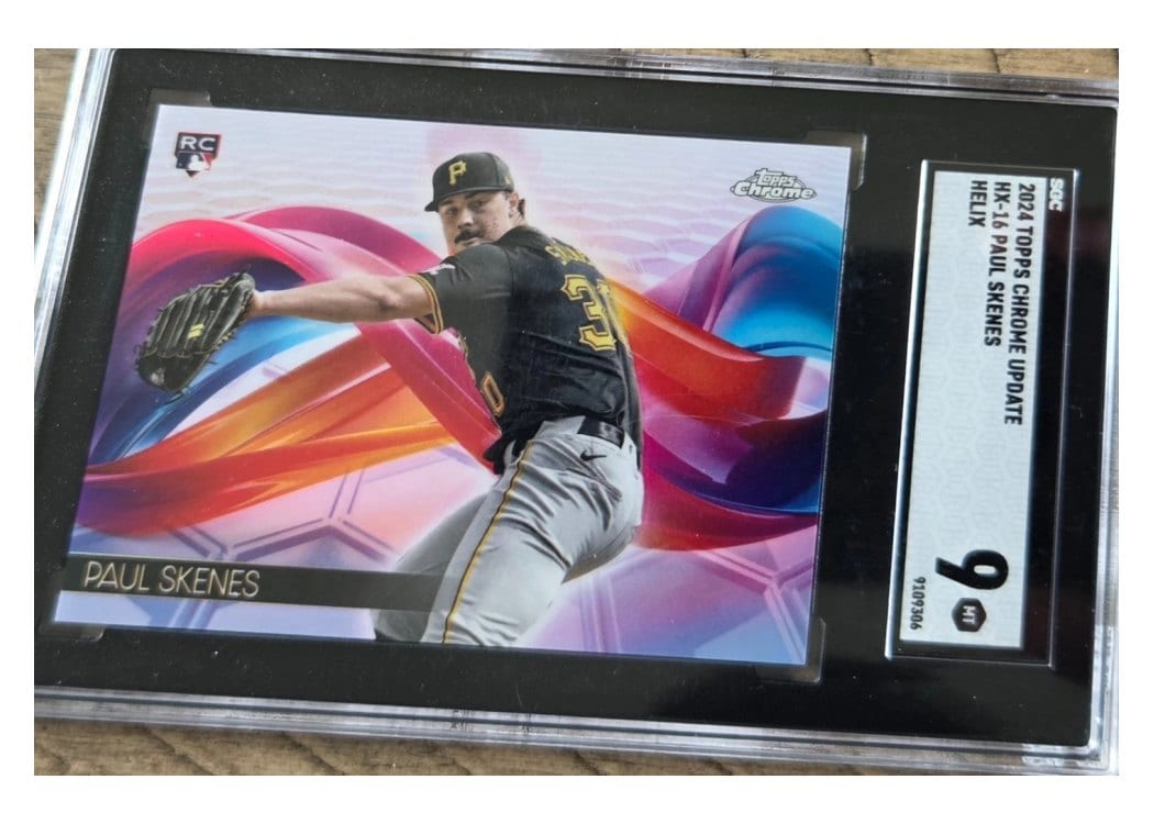 2024 Topps Chrome Update Helix Paul Skenes #HX-16 card