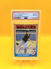 2024 Topps Heritage Real One Autograph Paul Skenes #ROA-PS card
