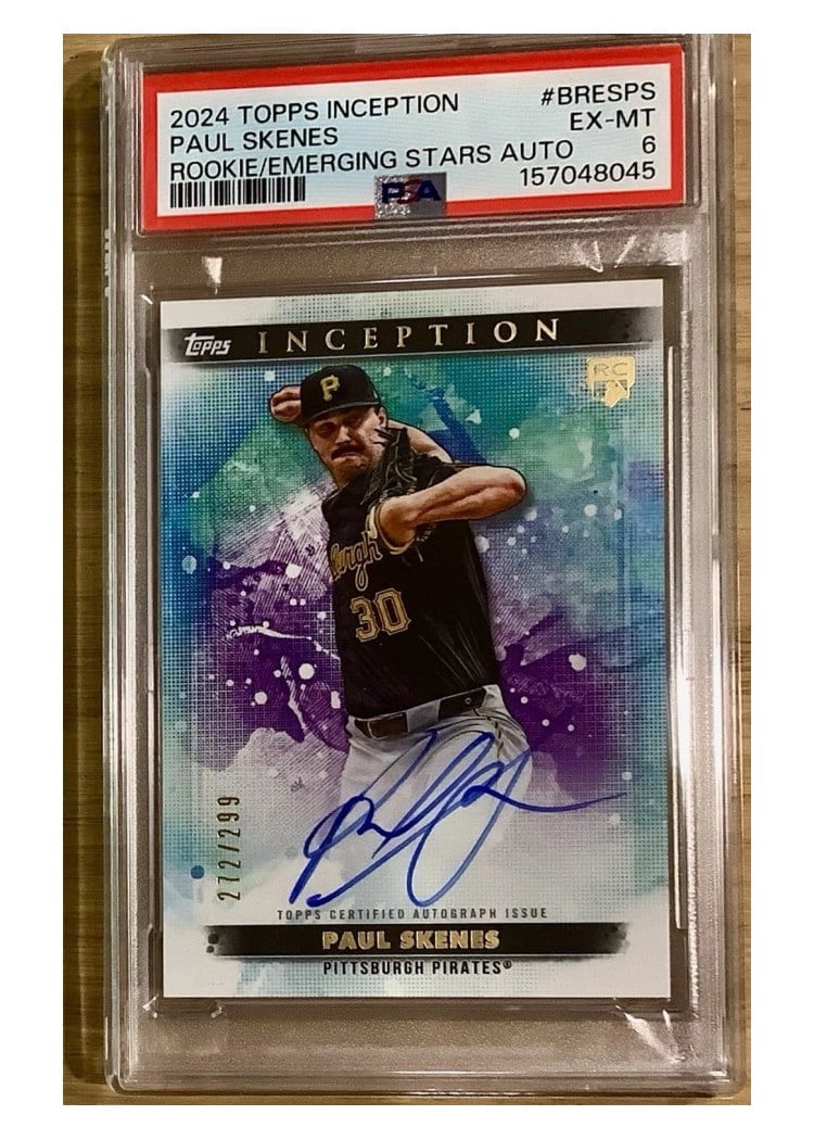 2024 Topps Inception Rookie And Emerging Star Autographs Paul Skenes #BRES-PS card