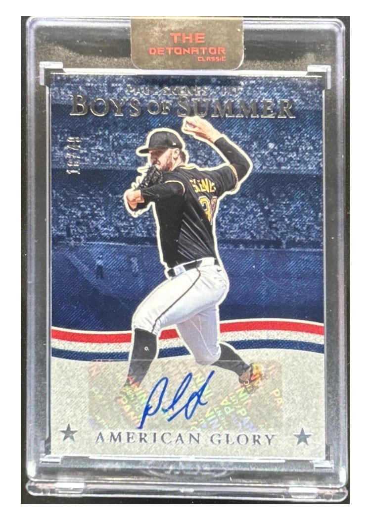 2025 Panini Boys of Summer American Glory Signatures Paul Skenes #8 card
