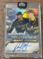 2025 Topps Chrome Black Super Futures Autographs Paul Skenes #FSA-PS