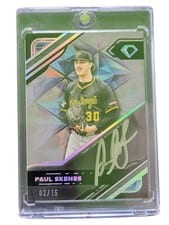 2025 Topps Diamond Icons Black PolychromatINK Autographs Paul Skenes #BPA-PS card