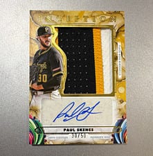 2025 Topps Inception Inception Autograph Jumbo Patch Paul Skenes #IAJP-PS