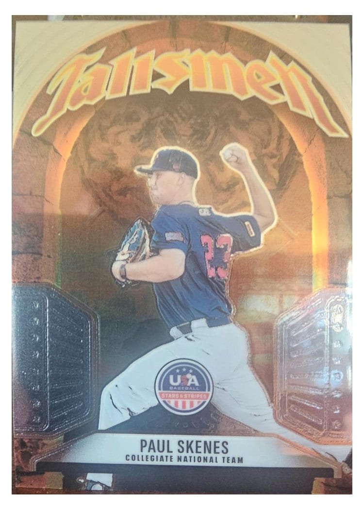 2026 Panini Stars & Stripes Prizm Talismen Paul Skenes #18 card
