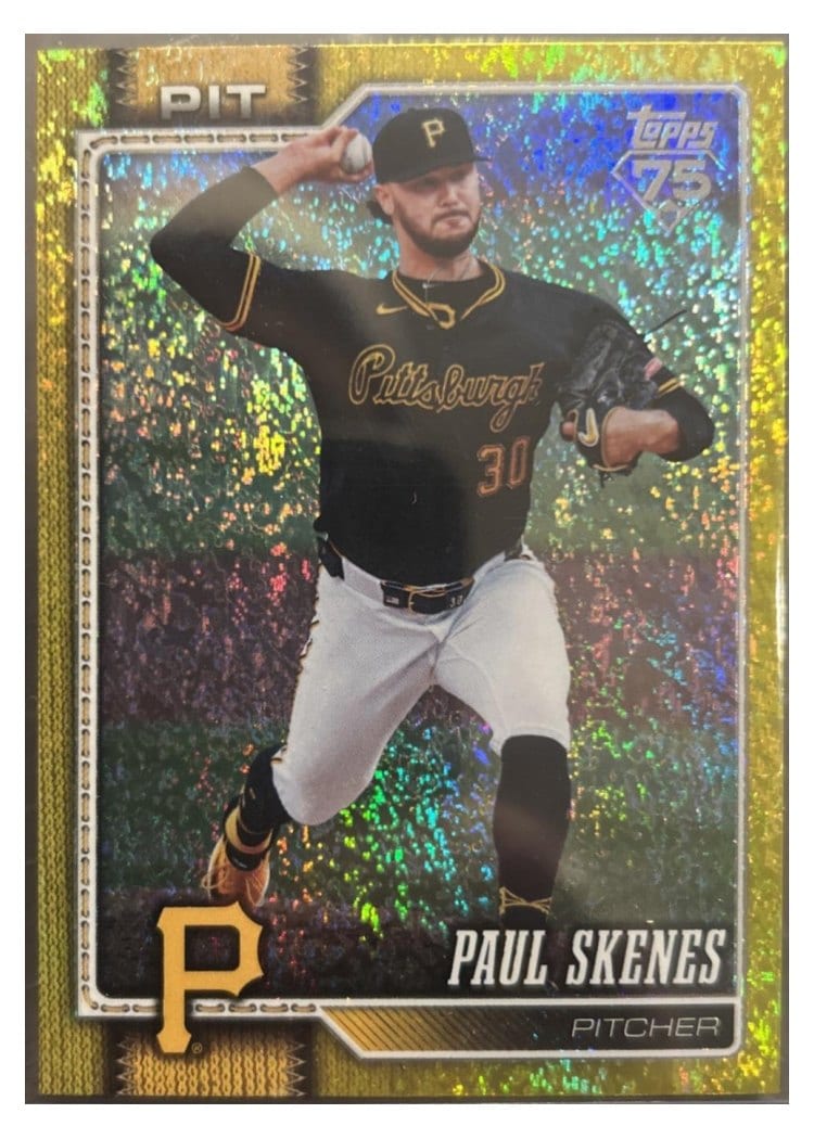2026 Topps Paul Skenes Yellow Holo #100 card