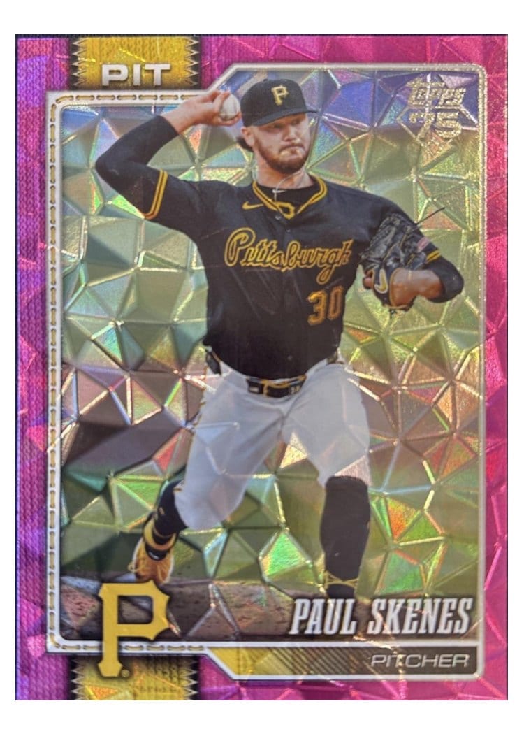 2026 Topps Paul Skenes Pink Diamante #100 card
