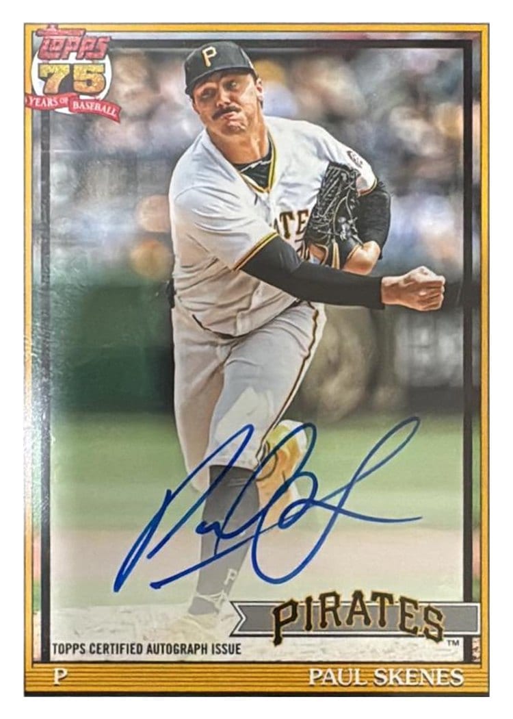 2026 Topps 1991 Topps Autographs Paul Skenes #91A-PS card