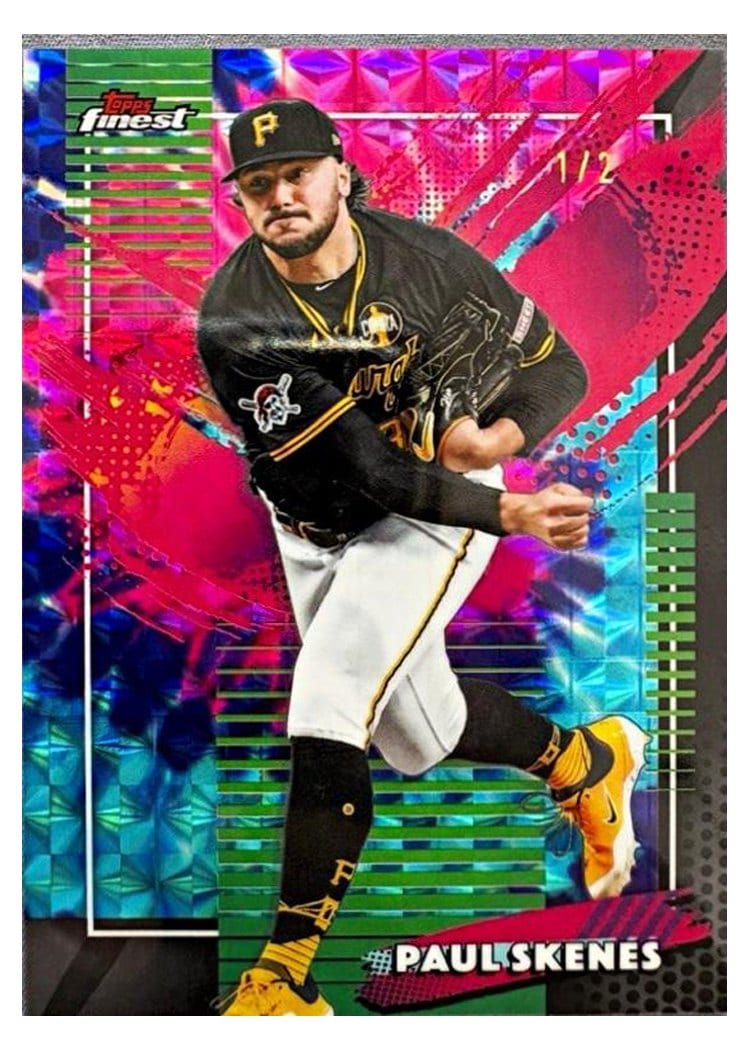 2026 Topps Finest Paul Skenes Tie Dye Geometric Refractor #210