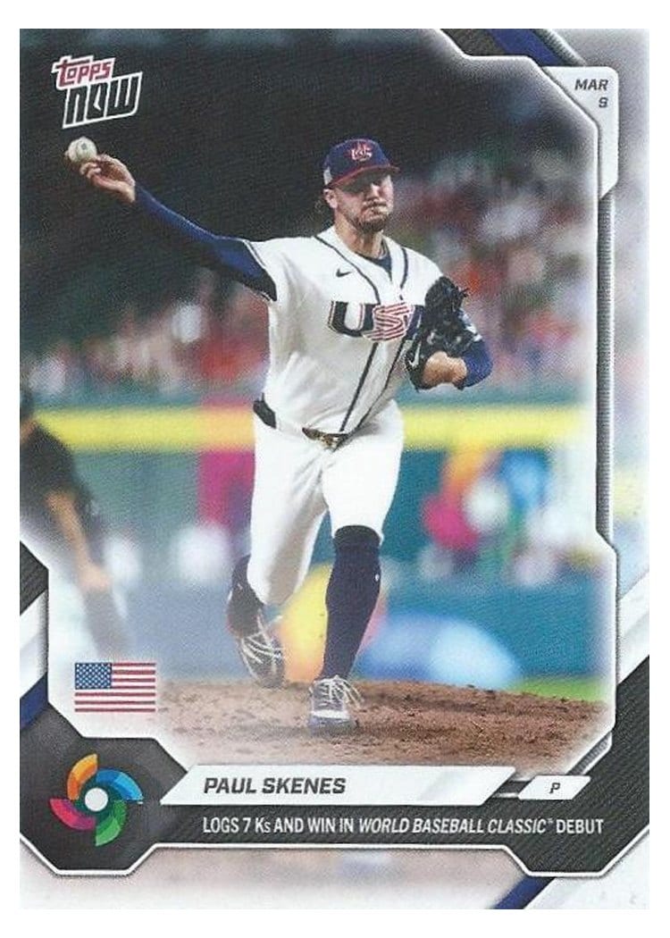 2026 Topps Now WBC Paul Skenes #WB20 card