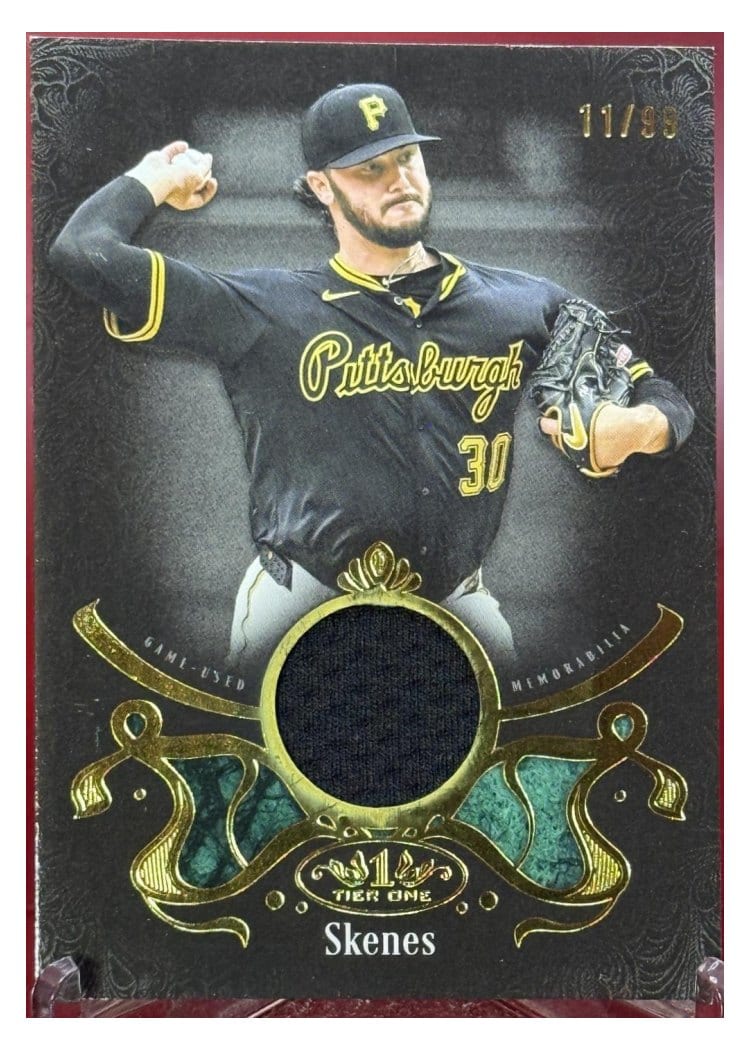 2026 Topps Tier One Shadow Relics Paul Skenes #SR-PS card