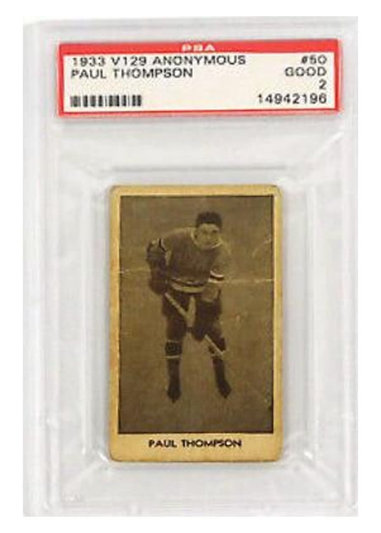 1933 V129 Anonymous Paul Thompson #50 card