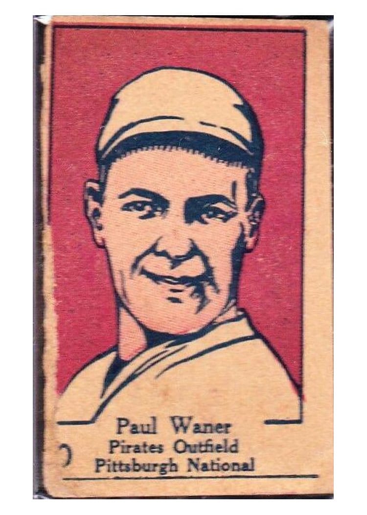 1928 W513 Hand Cut Paul Waner #70 card