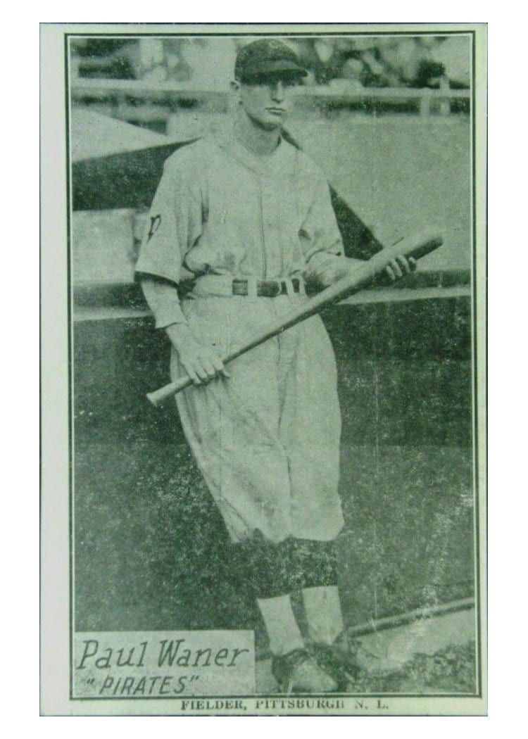 1929 R315 Paul Waner card