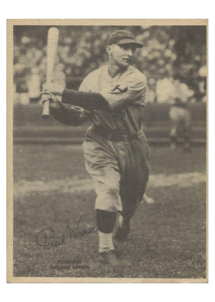 1929 R316 Kashin Publications Paul Waner card