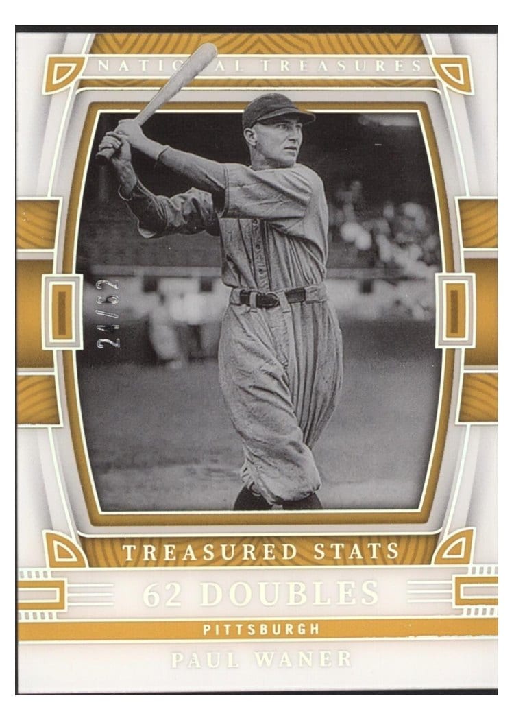 2023 Panini National Treasures Treasured Stats Paul Waner #16 card