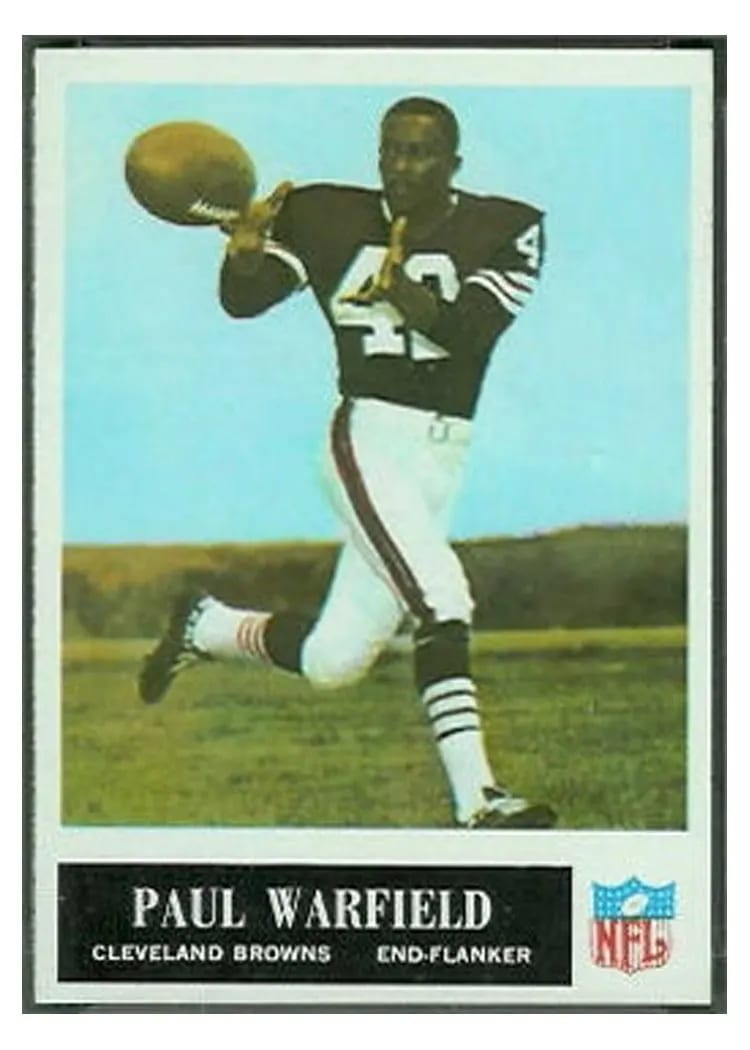 1965 Philadelphia Paul Warfield #41 card