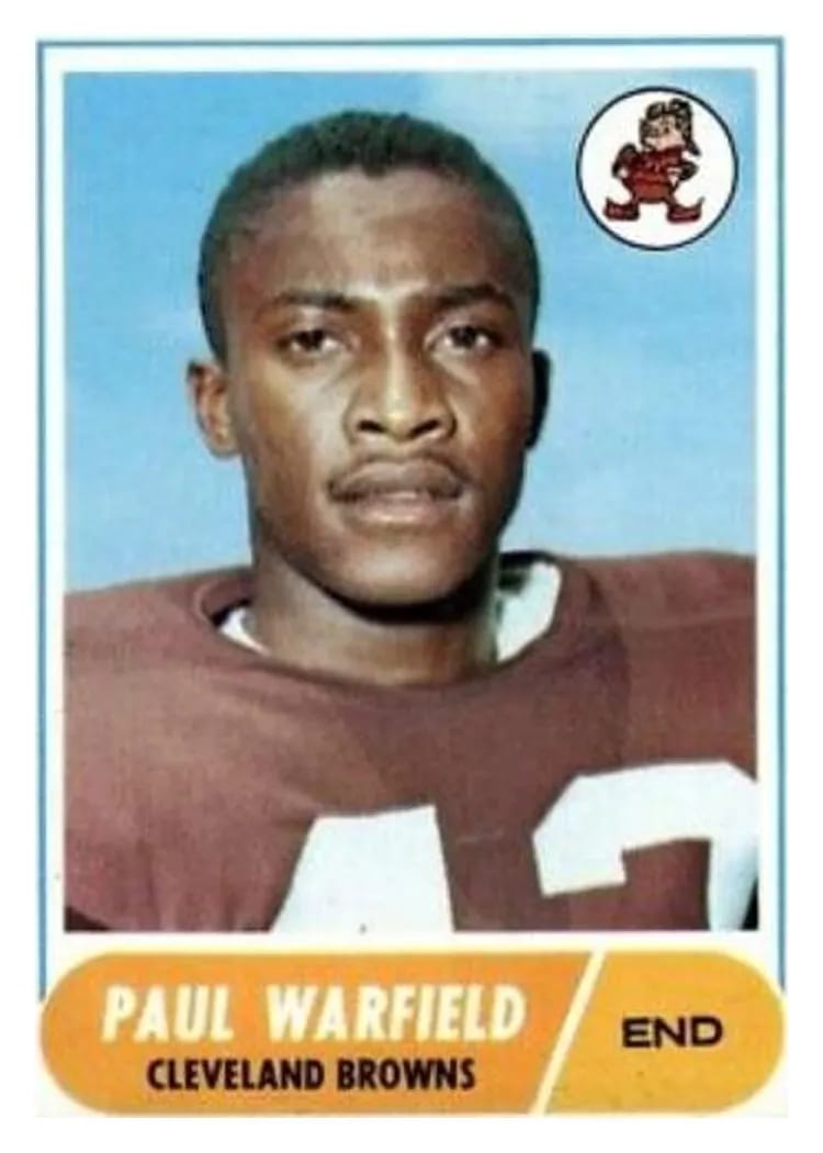 1968 Topps Paul Warfield #49 card