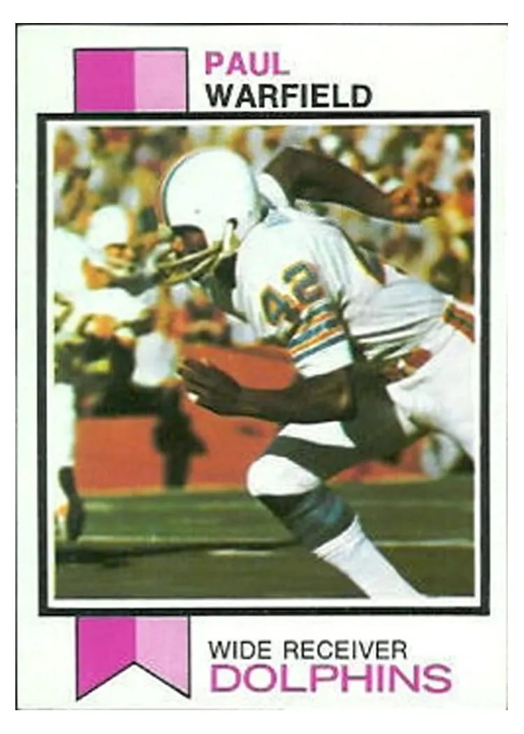 1973 Topps Paul Warfield #511 card