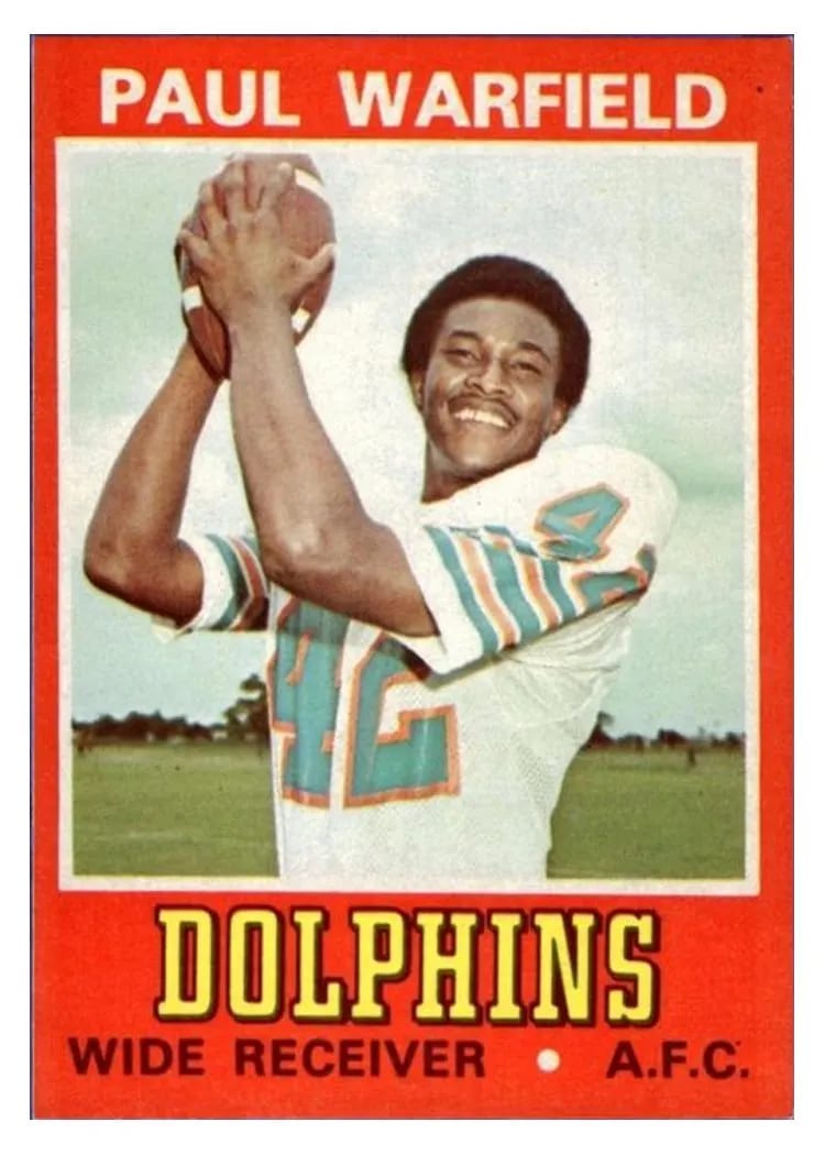 1974 Wonder Bread Paul Warfield #26 card