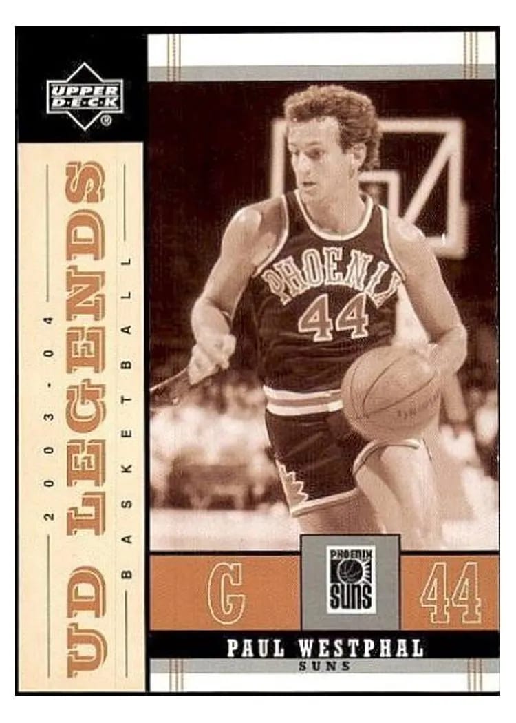 2003 Upper Deck Legends Throwback Paul Westphal #73 card
