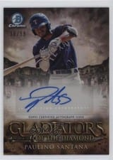 2024 Bowman Chrome Gladiators of the Diamond Autographs Paulino Santana #GDA-PS card