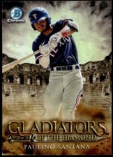 2024 Bowman Chrome Gladiators of the Diamond Paulino Santana #GOTD-16 card