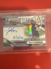 2024 Bowman Chrome Prime Chrome Signatures Paulino Santana #PCS-PSA card