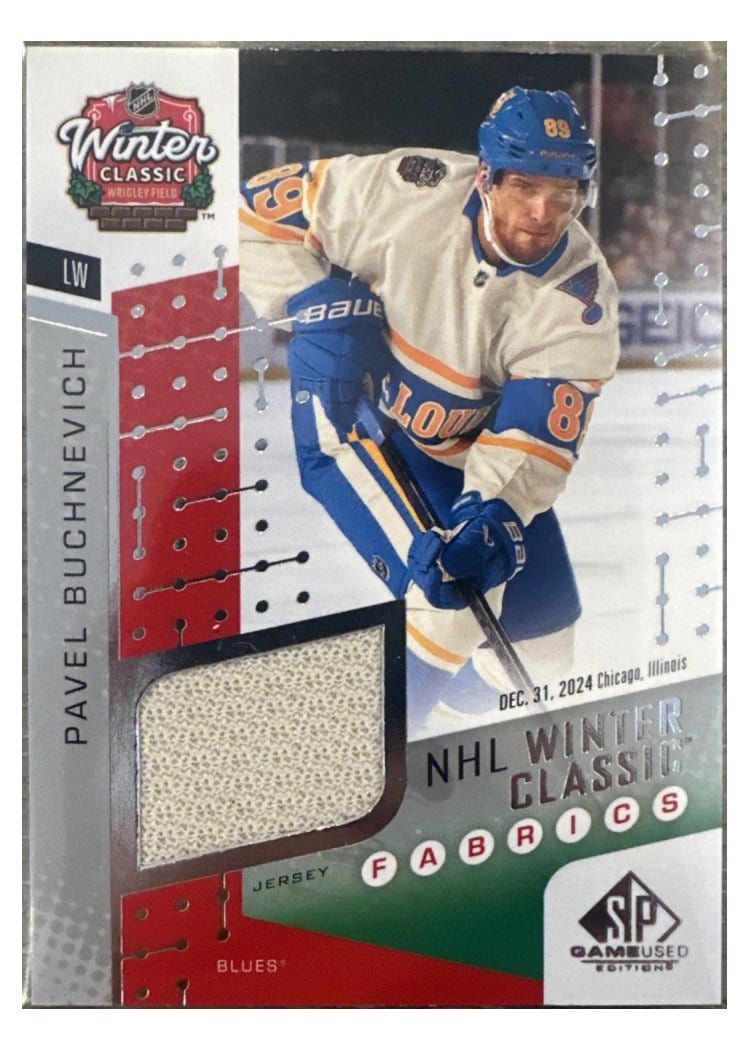 2025-26 SP Game Used 2025 Winter Classic Fabrics Pavel Buchnevich #WCF-14