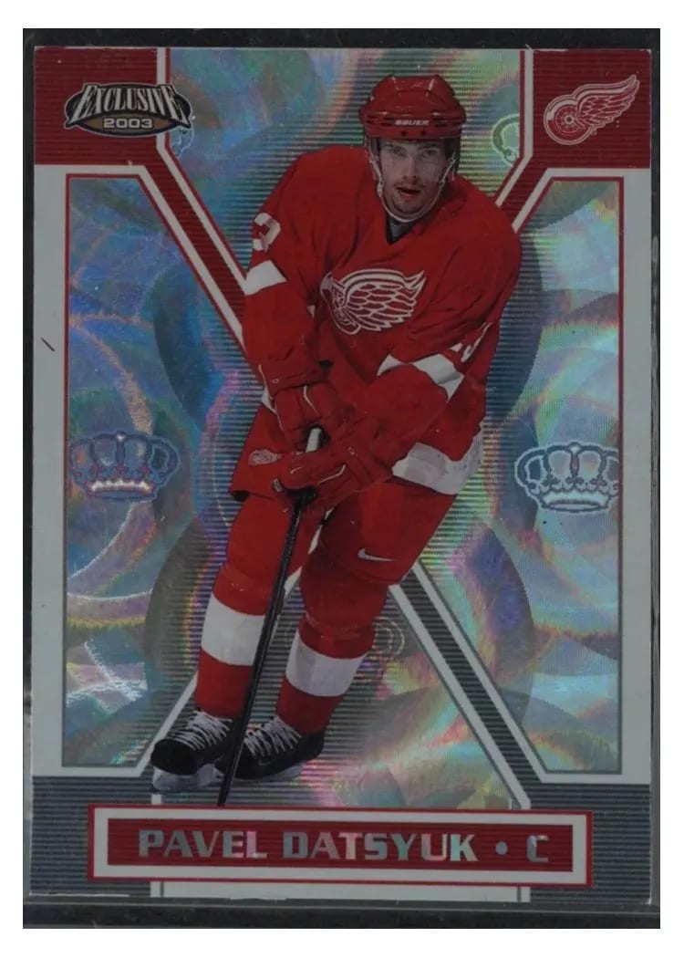 2002 Pacific Exclusive Pavel Datsyuk #61 card