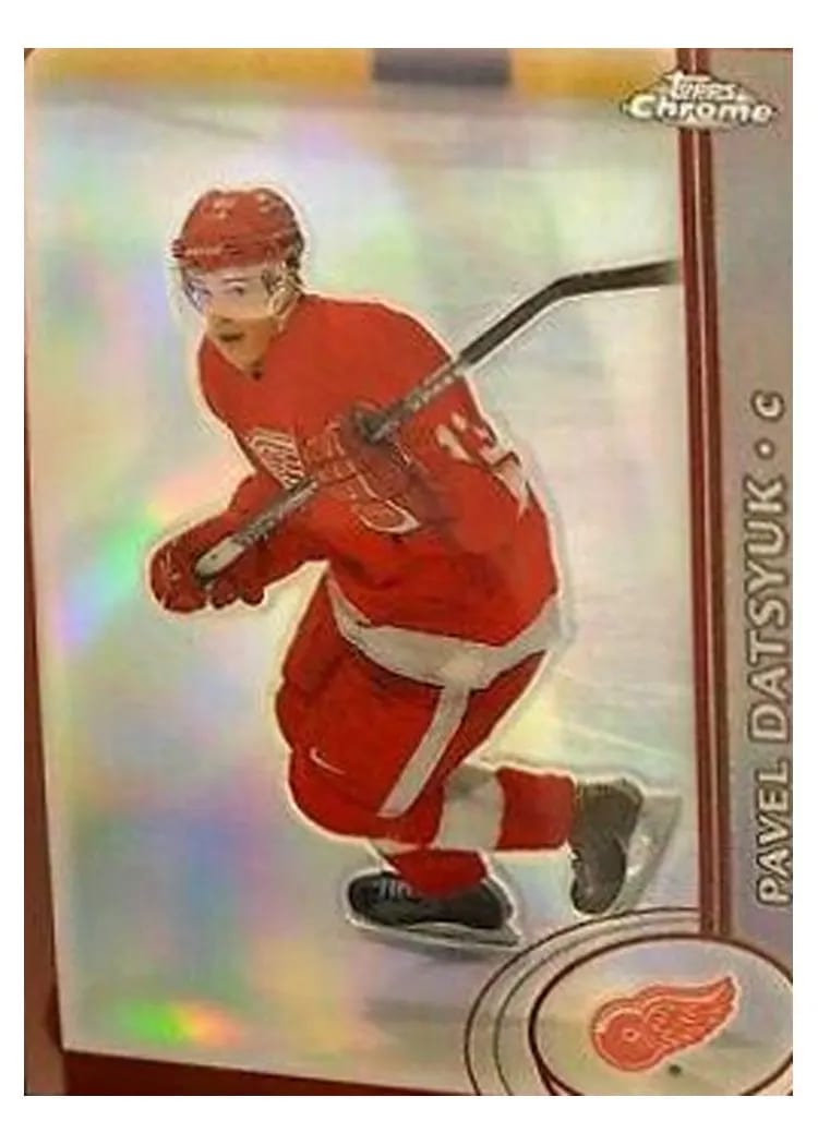 2002 Topps Chrome Pavel Datsyuk #129 card