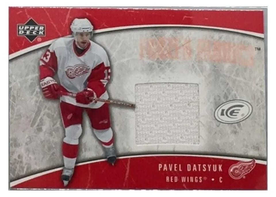2005 Upper Deck Ice Frozen Fabrics Pavel Datsyuk #FF-PD card