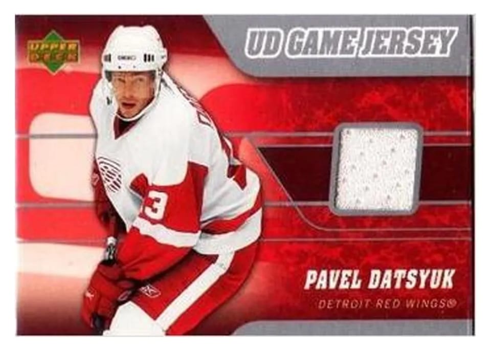 2006 Upper Deck Game Jersey Pavel Datsyuk #J-PD card