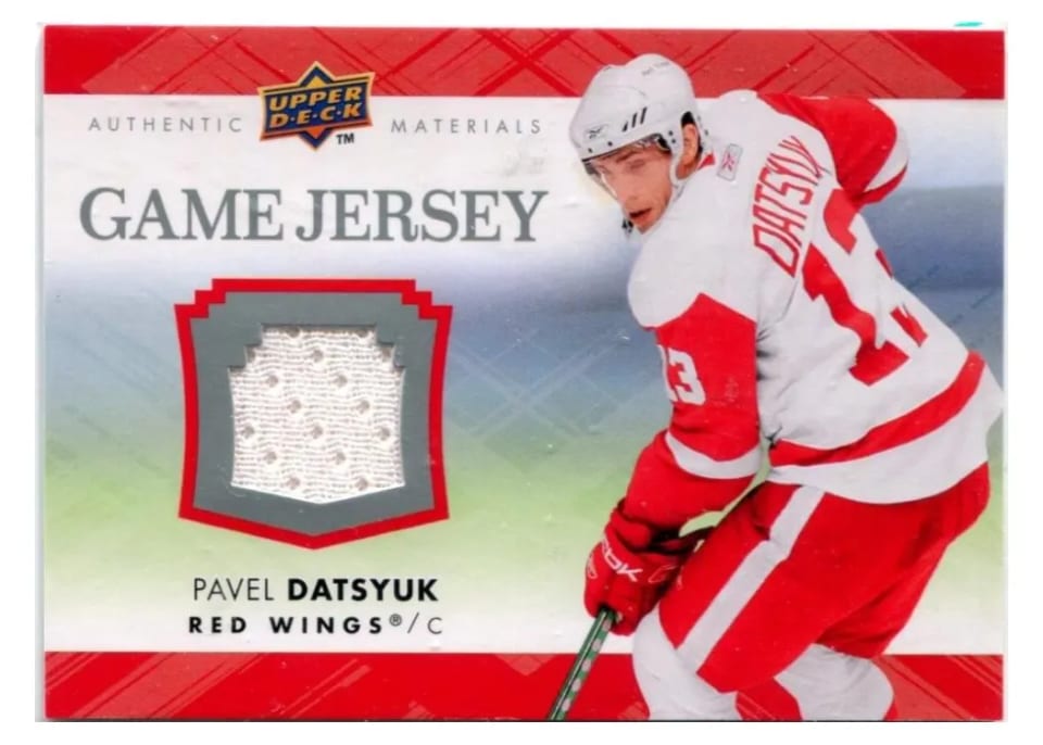 2007 Upper Deck Game Jersey Pavel Datsyuk #GJ2-PD card