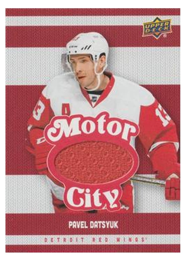 2025-26 Upper Deck Detroit Red Wings Centennial Motor City Materials Pavel Datsyuk #MCM-PD card