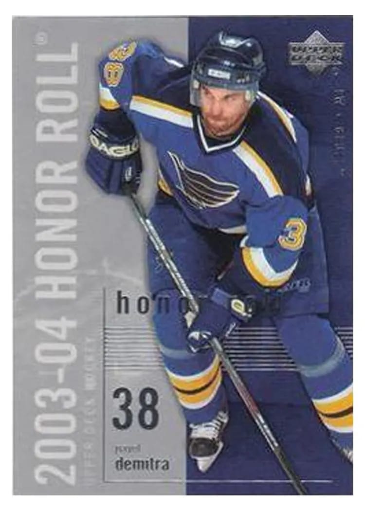 2003 Upper Deck Honor Roll Pavol Demitra #77 card