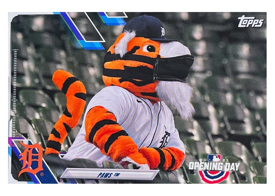 2021 Topps Opening Day Mascots Paws #M-6 card
