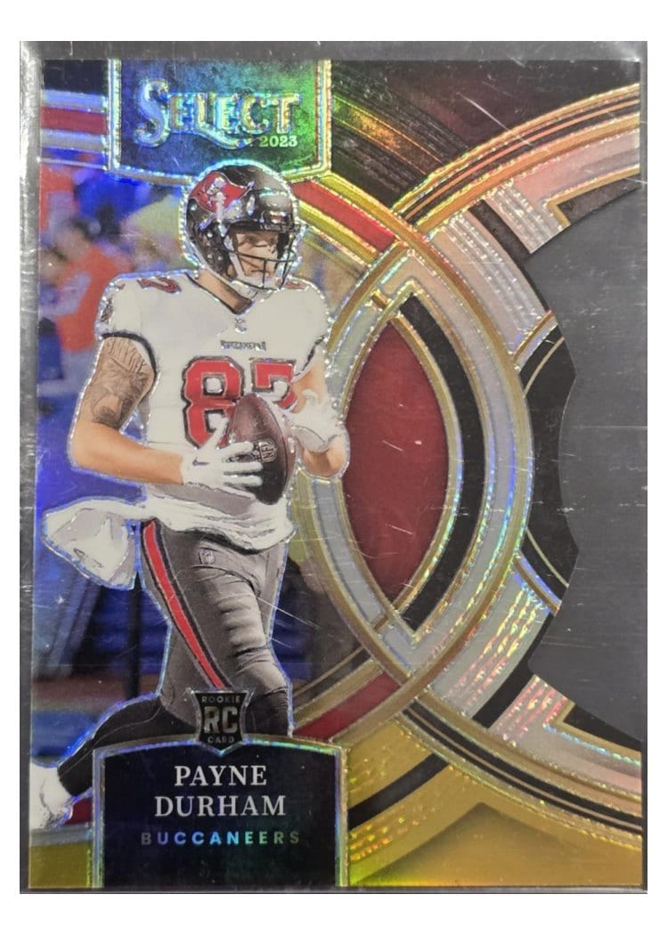 2023 Panini Select Base Set Payne Durham Black Gold Prizm Die-Cut #155 card