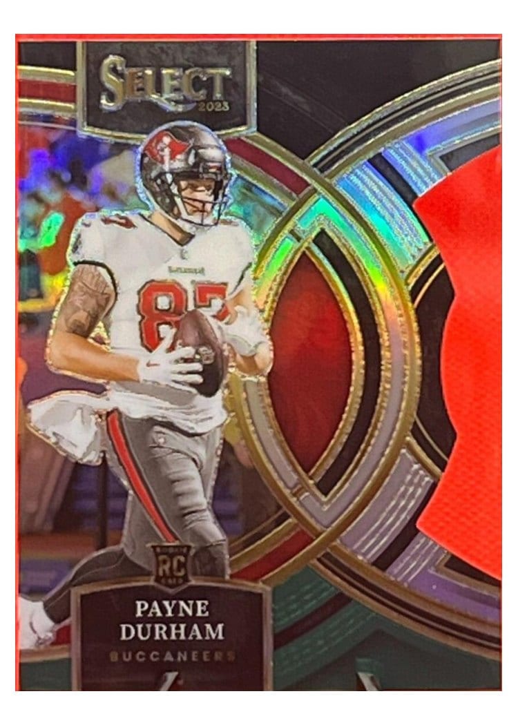 2023 Panini Select Base Set Payne Durham Black Green Prizm Die-Cut #155 card