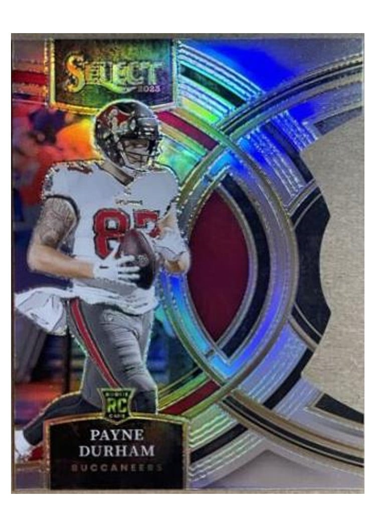 2023 Panini Select Base Set Payne Durham Silver Prizm Die-Cut #155 card
