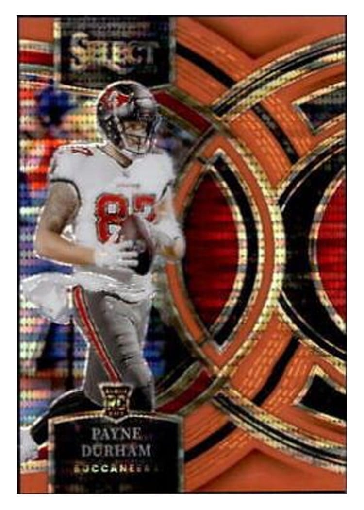 2023 Panini Select Base Set Payne Durham Neon Orange Pulsar Prizm #155 card